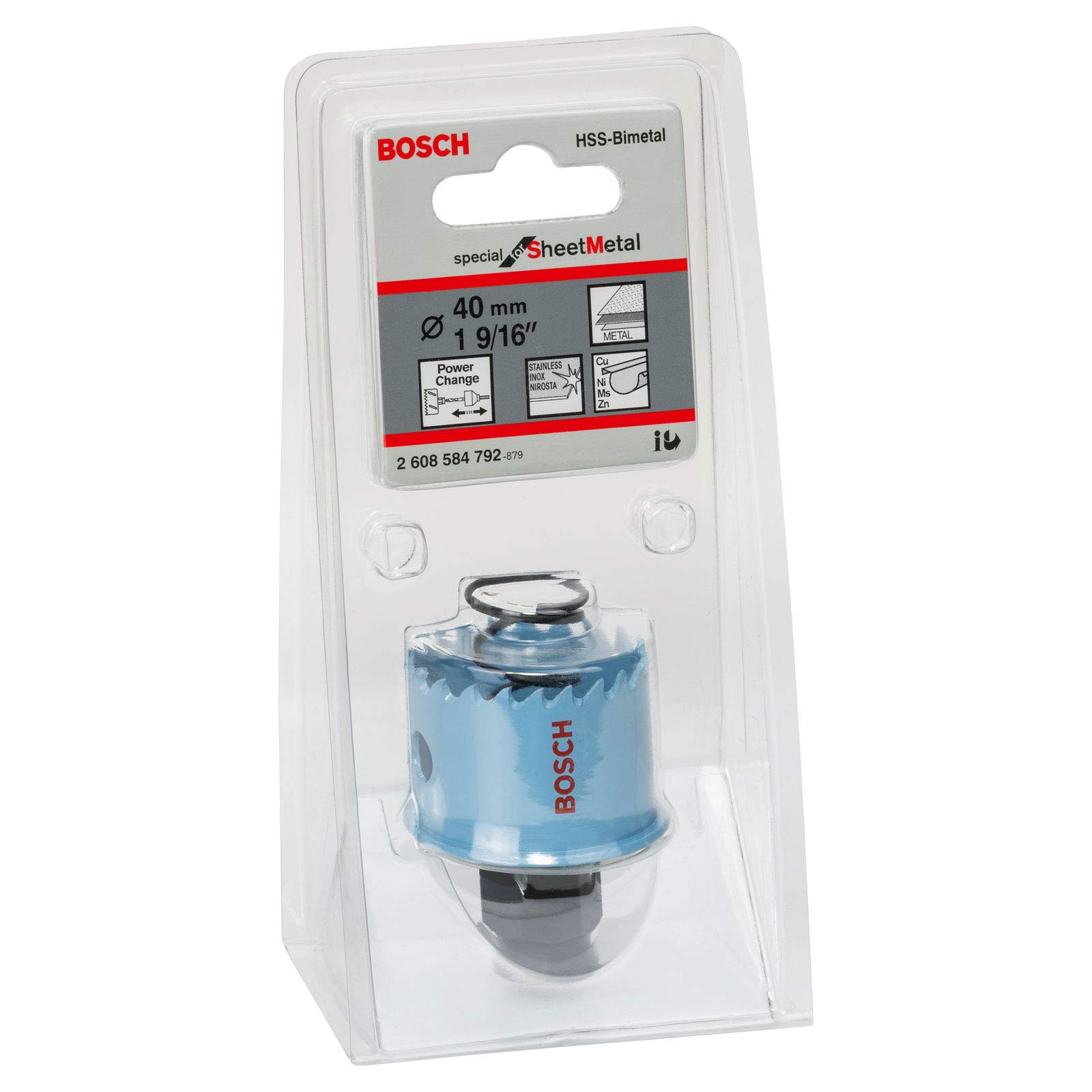 Bosch 2608584855 5.98-Inch Holesaw for Sheet Metal - Professional Metal Cutting Tool for HVAC, Electrical, and Plumbing Work
