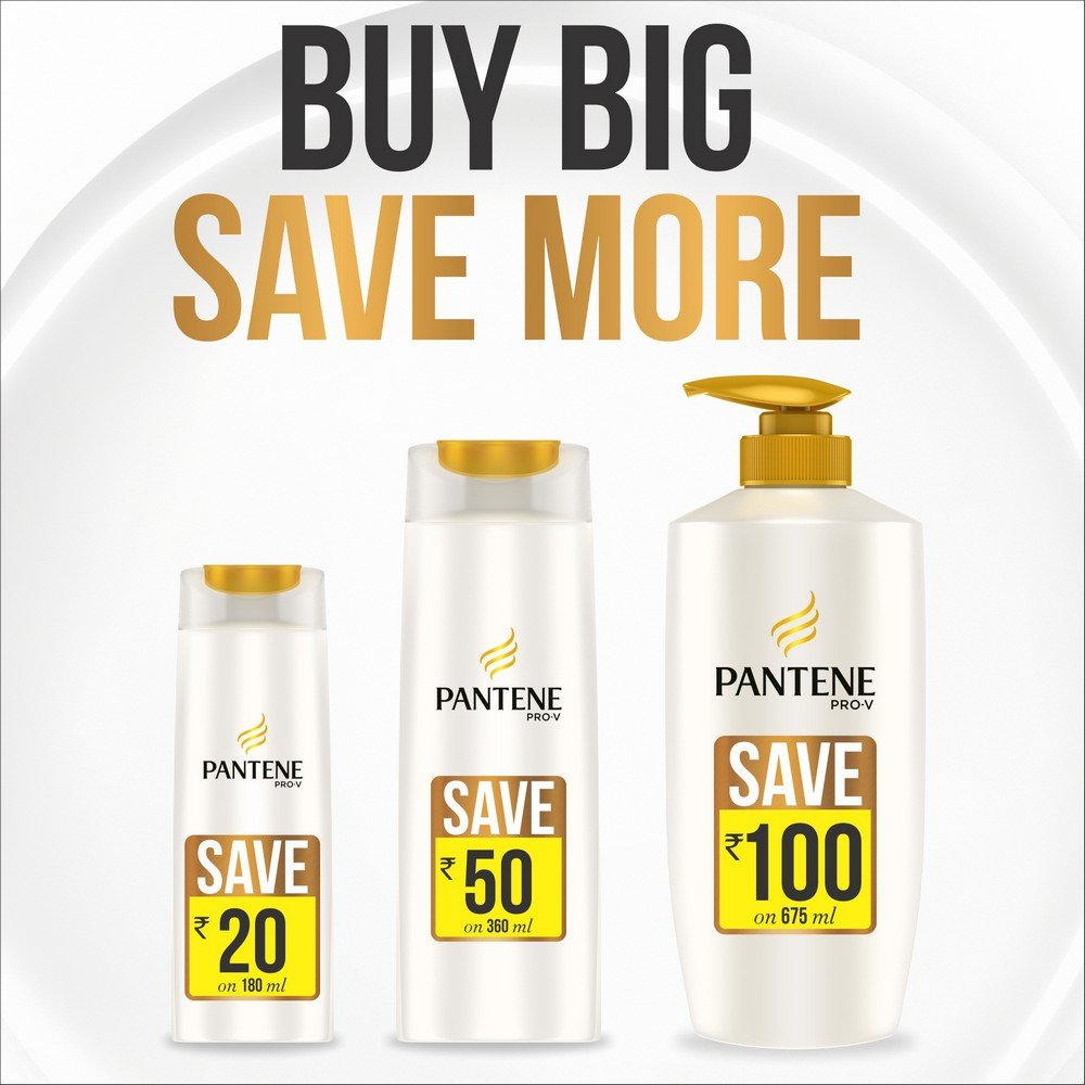Pantene Pro-V Hair Fall Control Shampoo for Women & Men - 12.2 fl oz (360ml) - Reduces Hair Loss & Strengthens Hair - Daily Use for Thicker, Healthier Hair - Ideal for Home & Travel