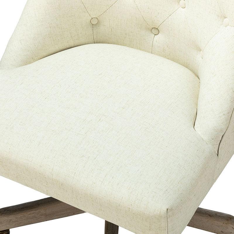 Estelle Upholstered Tufted Office Chair - Ergonomic Desk Chair with Lumbar Support for Home & Office Workspace | Comfortable Computer Chair for Long Hours Sitting
