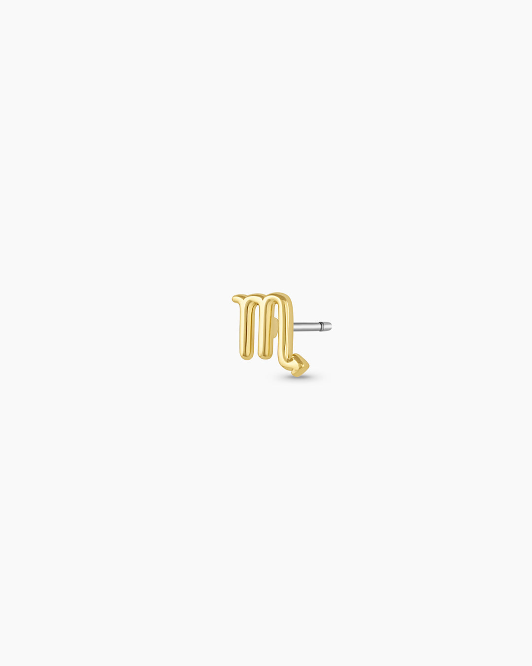 Zodiac Single Stud Earrings - Gold Plated Zodiac Sign Jewelry for Women - Perfect for Daily Wear, Gifts & Special Occasions