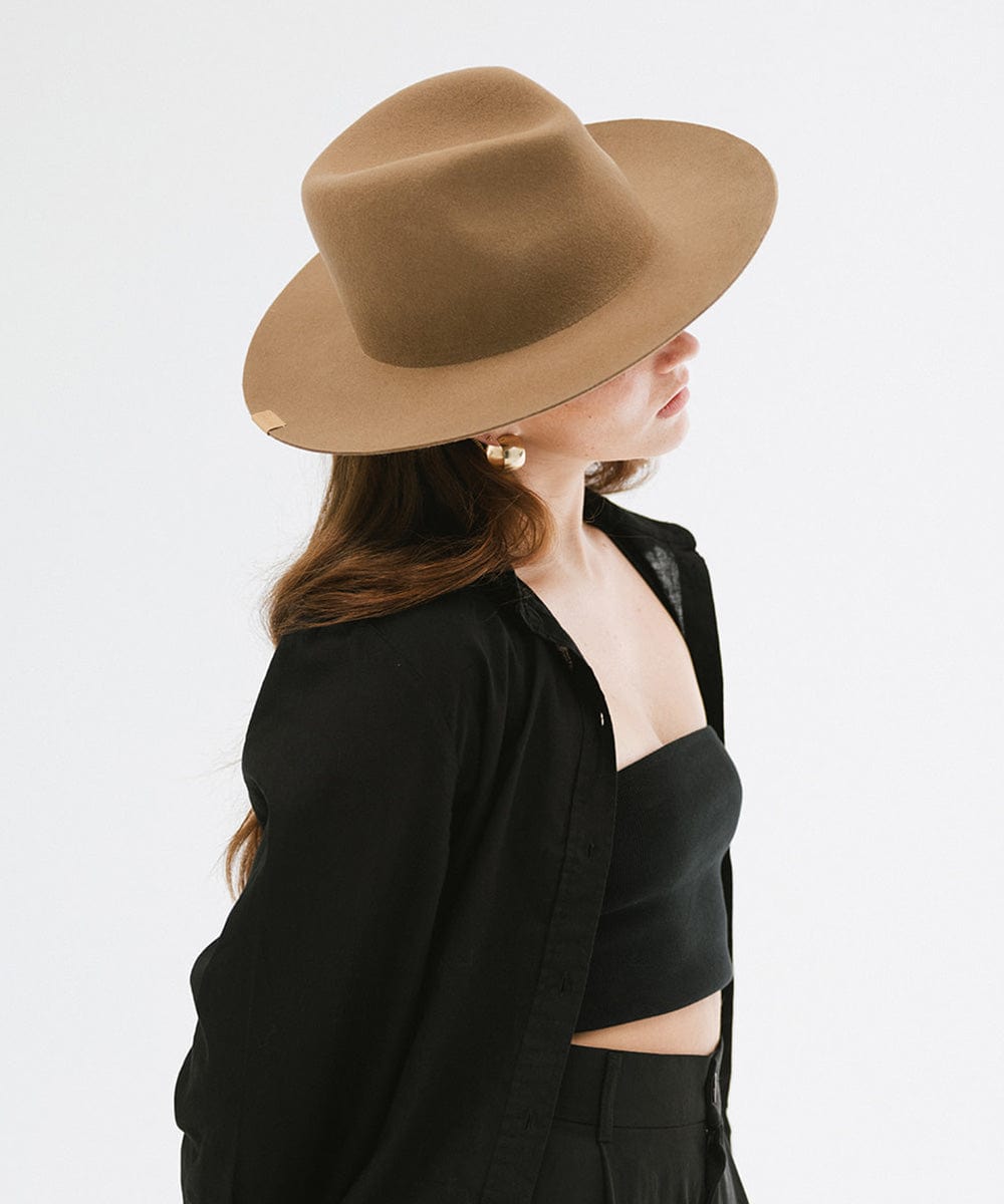 Stylish Ava Fedora Hat for Women - Classic Wide Brim Sun Hat for Outdoor, Beach, and Summer Fashion