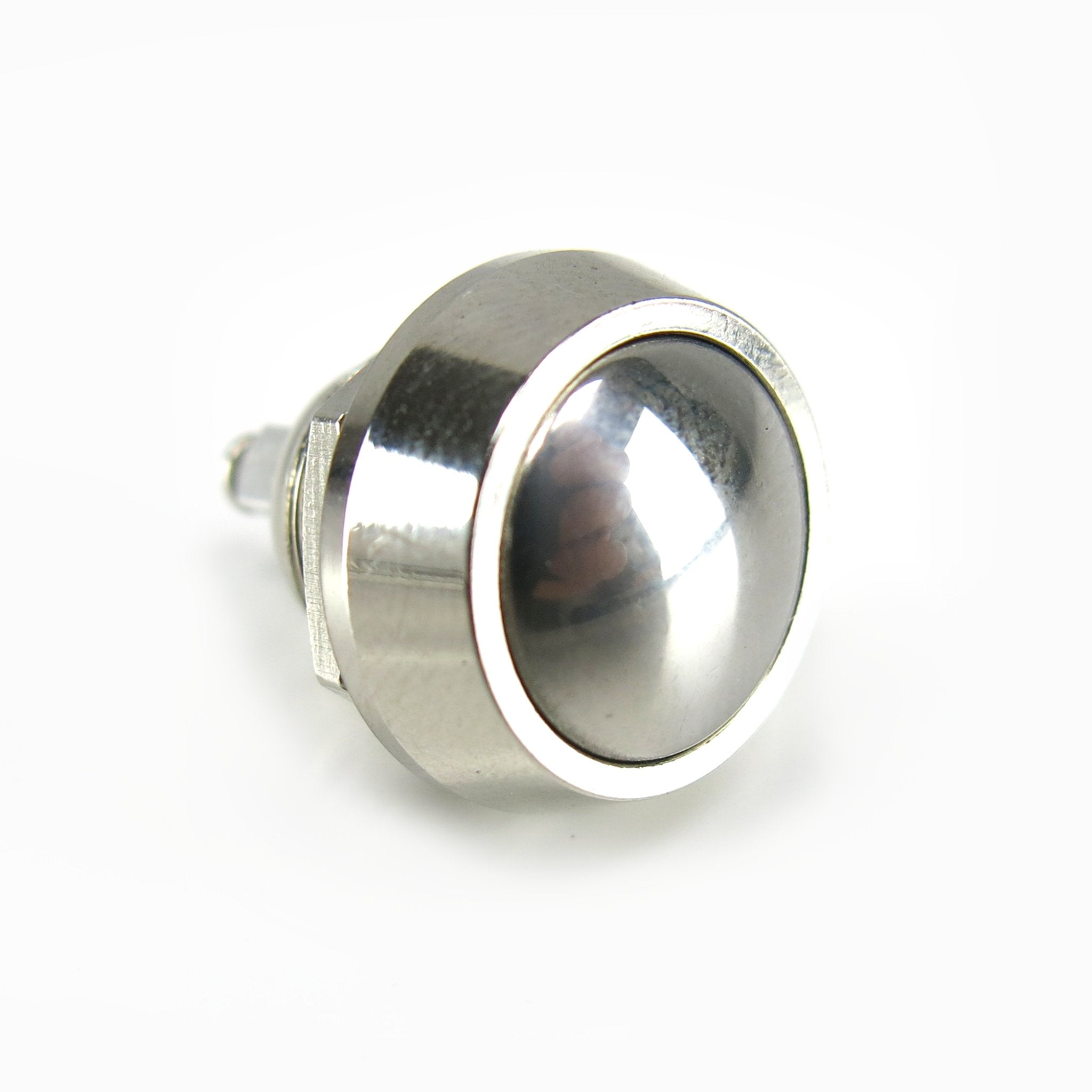 12mm Domed 12V Momentary Billet Push Button Switch - 2A 6-36V IP66 Waterproof - Perfect for Automotive, Marine, and Industrial Control Panels