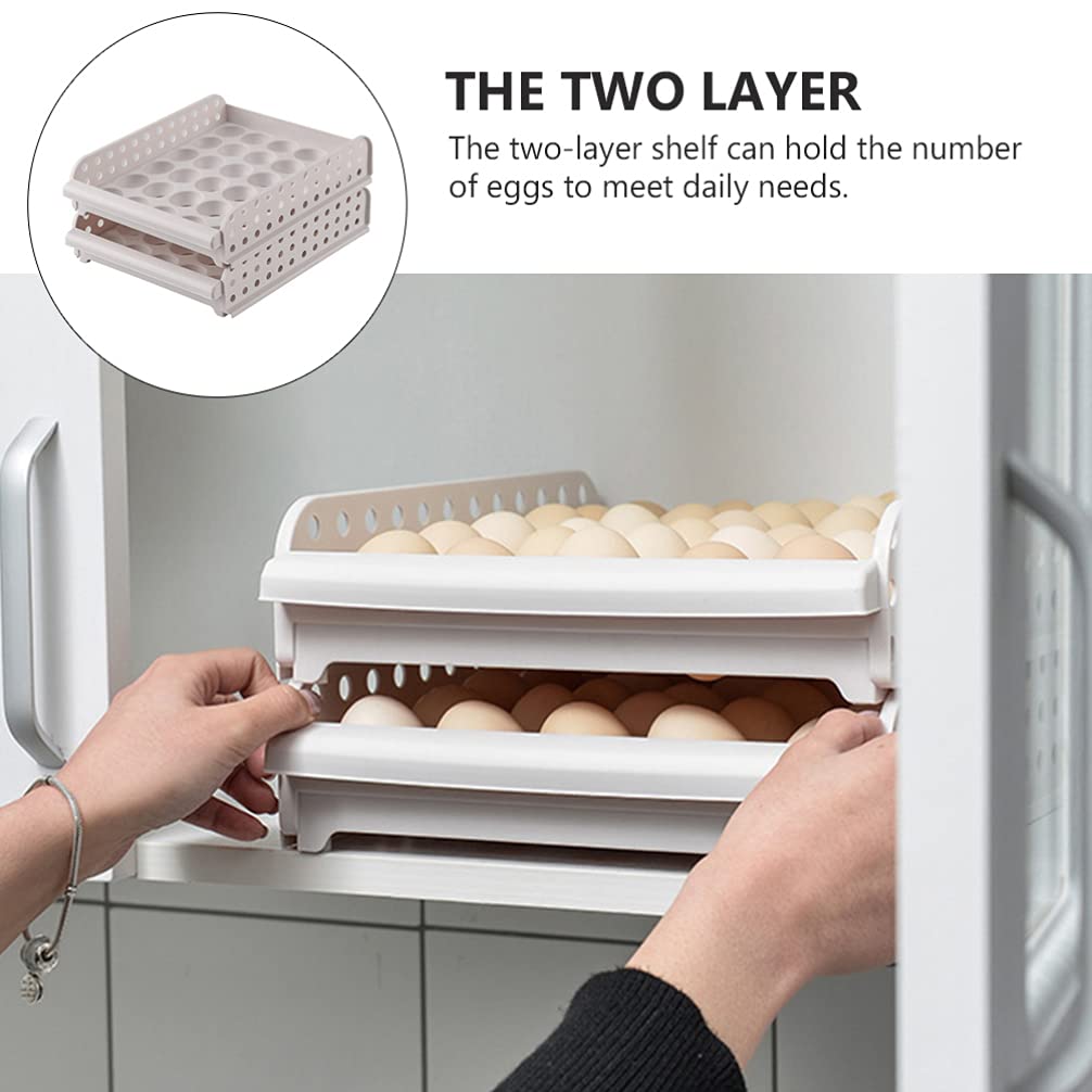 1pc Egg Storage Container - Practical Refrigerator Egg Holder with Grid Design for Freshness Keeper | Perfect for Kitchen, Fridge Organization & Farm Fresh Egg Storage
