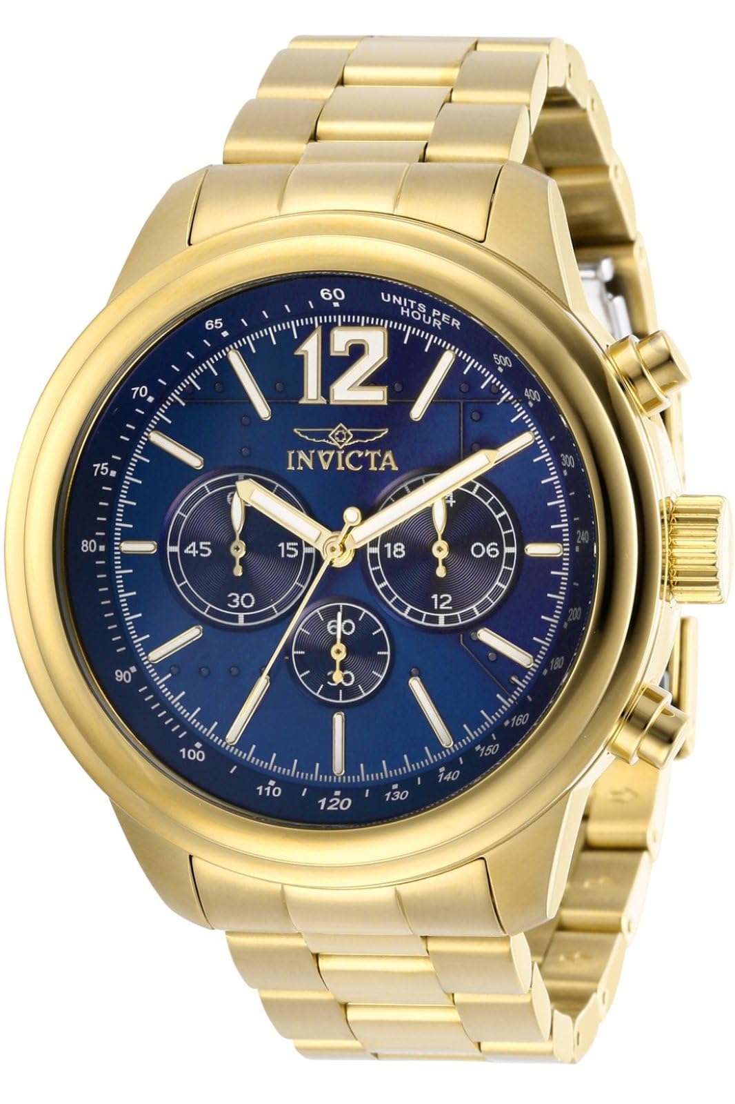 Invicta Aviator 28896 Men's Quartz Watch - 49mm Stainless Steel Chronograph with Date Window | Includes Invicta Watch Repair Kit ITK001 | Perfect for Aviation Enthusiasts, Business Professionals & Everyday Wear