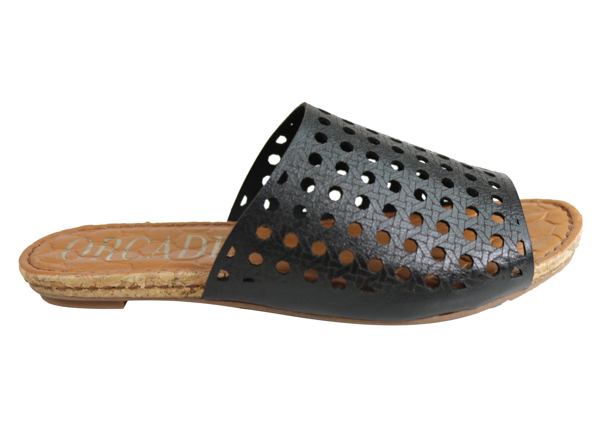 Orcade Deedee Women's Comfortable Leather Slides Sandals - Made in Brazil - Casual Summer Shoes for Beach, Pool & Home Wear