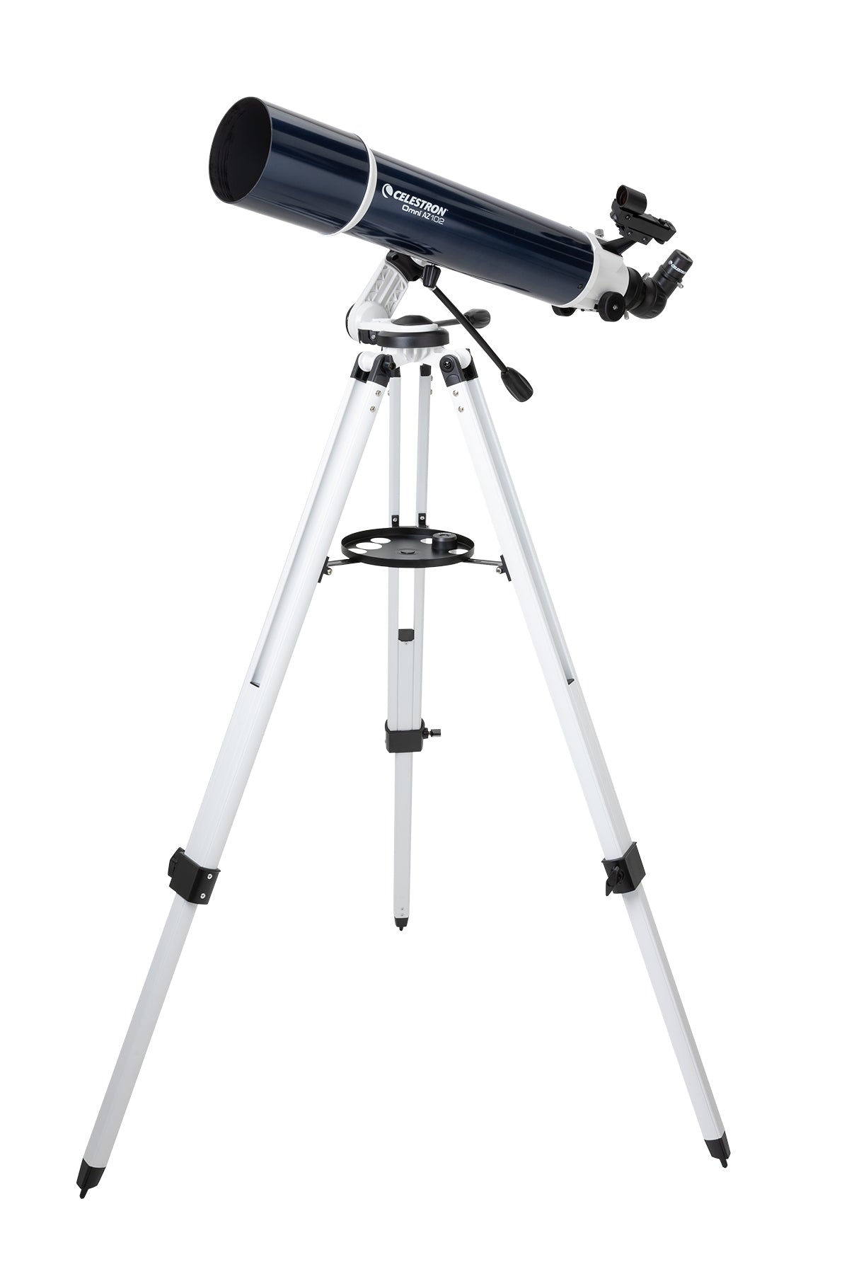 Premium Used Omni AZ 102 Telescope with Smartphone Adapter - Portable Astronomy Telescope for Stargazing, Moon & Planet Observation - Perfect for Beginners & Hobbyists (Backyard, Camping, Travel)