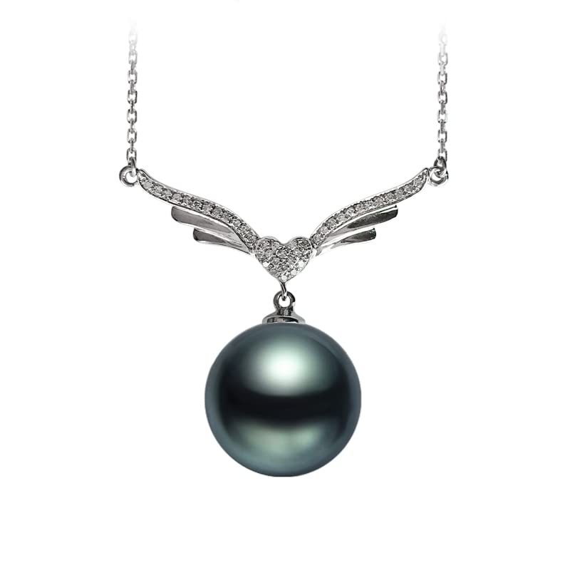 Elegant Tahitian Black Pearl Necklace for Women - Perfect Anniversary, Birthday, Mother's Day & Valentine's Gift - Luxury Jewelry for Wife, Mom & Her - Ideal for Date Nights, Weddings & Special Occasions