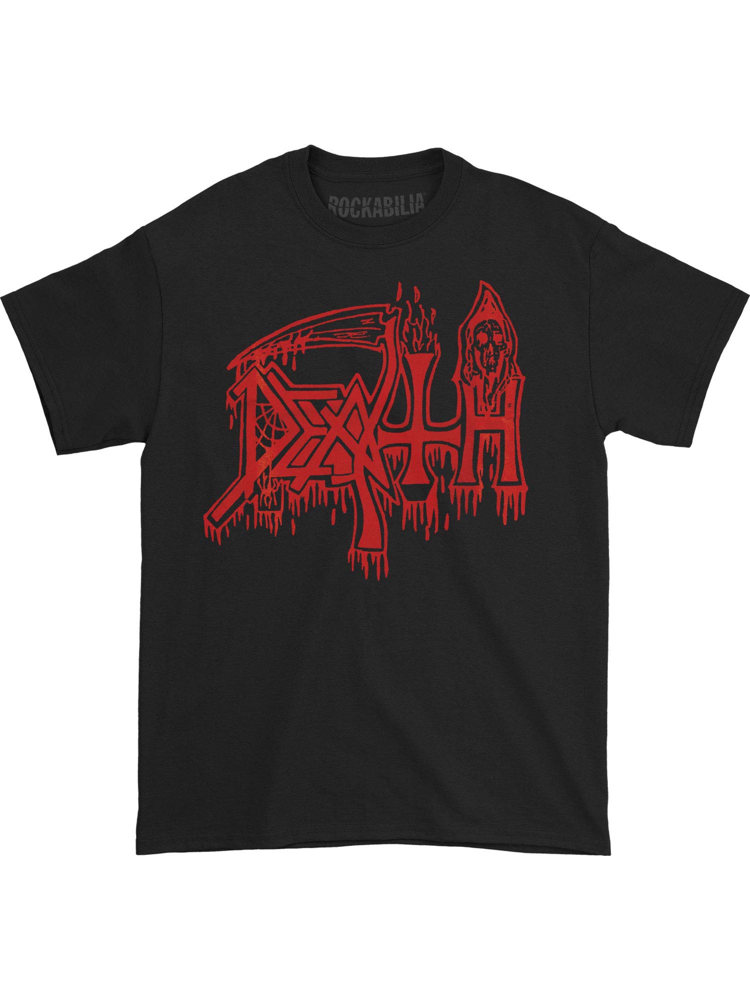 Death Classic Logo T-Shirt (Red on Black) | Vintage Band Tee for Men & Women | Perfect for Concerts, Gifts & Casual Wear
