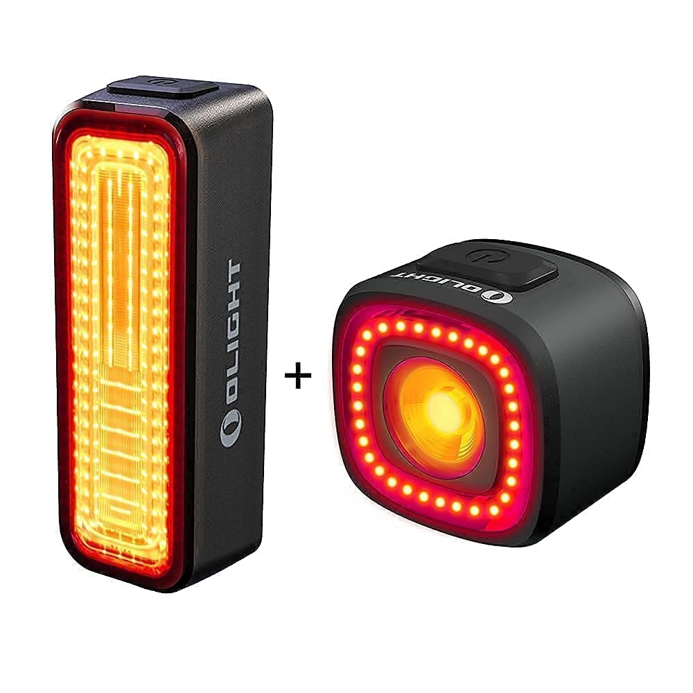 Olight RN 180 TL & RN 120 Bike Light Bundle - 180 Lumens & 120 Lumens USB Rechargeable Bicycle Tail Lights for Night Cycling, Commuting, and Road Safety
