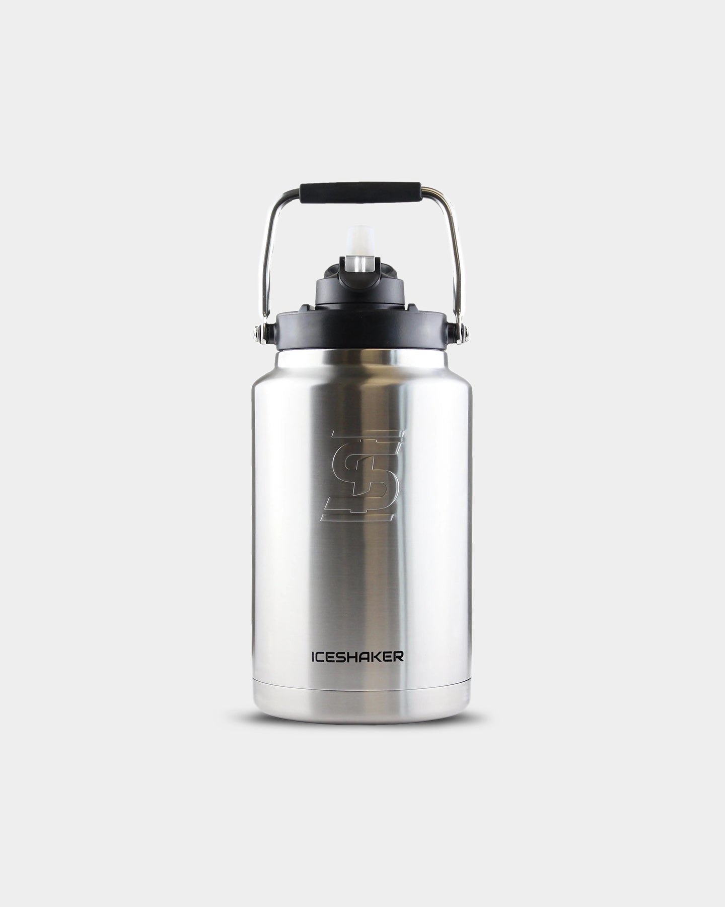 1 Gallon Ice Shaker Jug - 128oz Large Water Bottle for Gym, Workout & Outdoor Activities - BPA Free Leak Proof Sports Drink Container