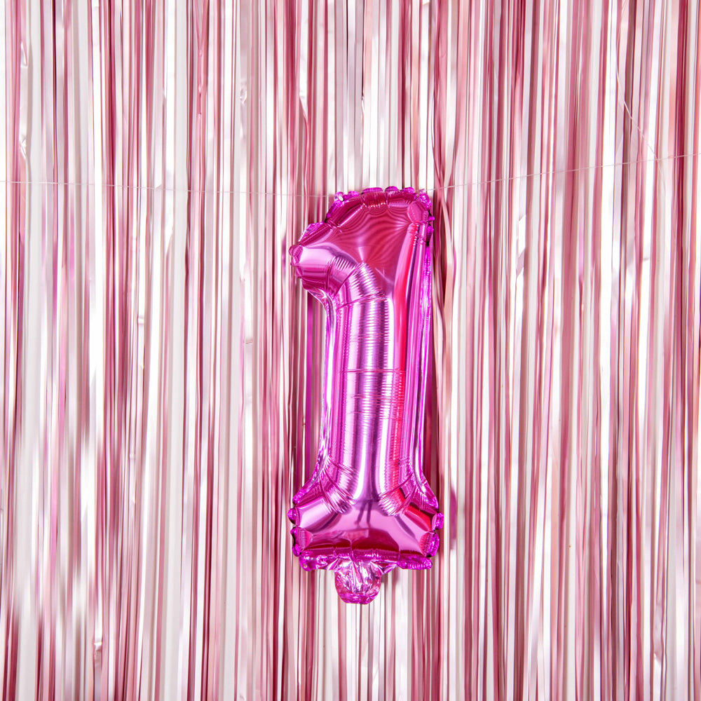 Balloonify Pink Mylar Number 1 Balloon - 16 Inch - 1 Count Box - Perfect for Birthday Parties, Baby Showers & Anniversary Celebrations