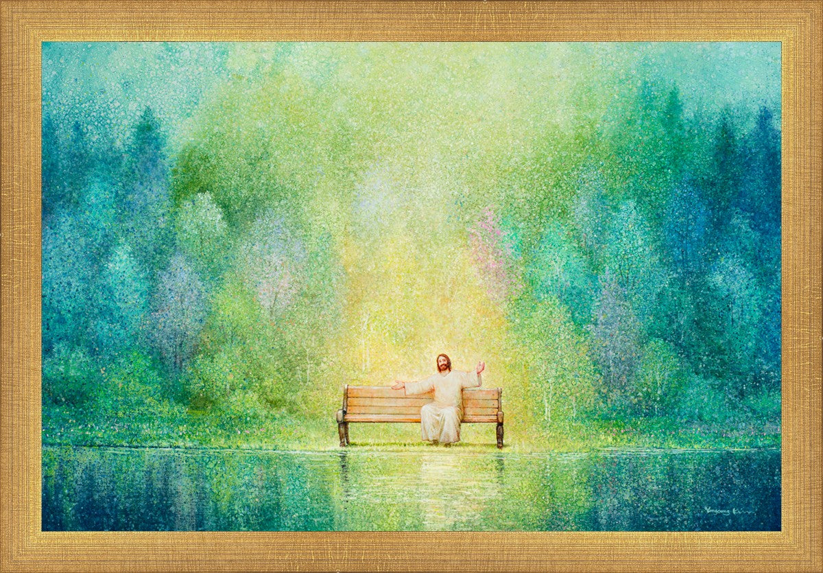 Come Unto Me and I Will Give You Rest - Inspirational Christian Wall Art for Home Decor & Church - Perfect for Bedroom, Living Room & Office