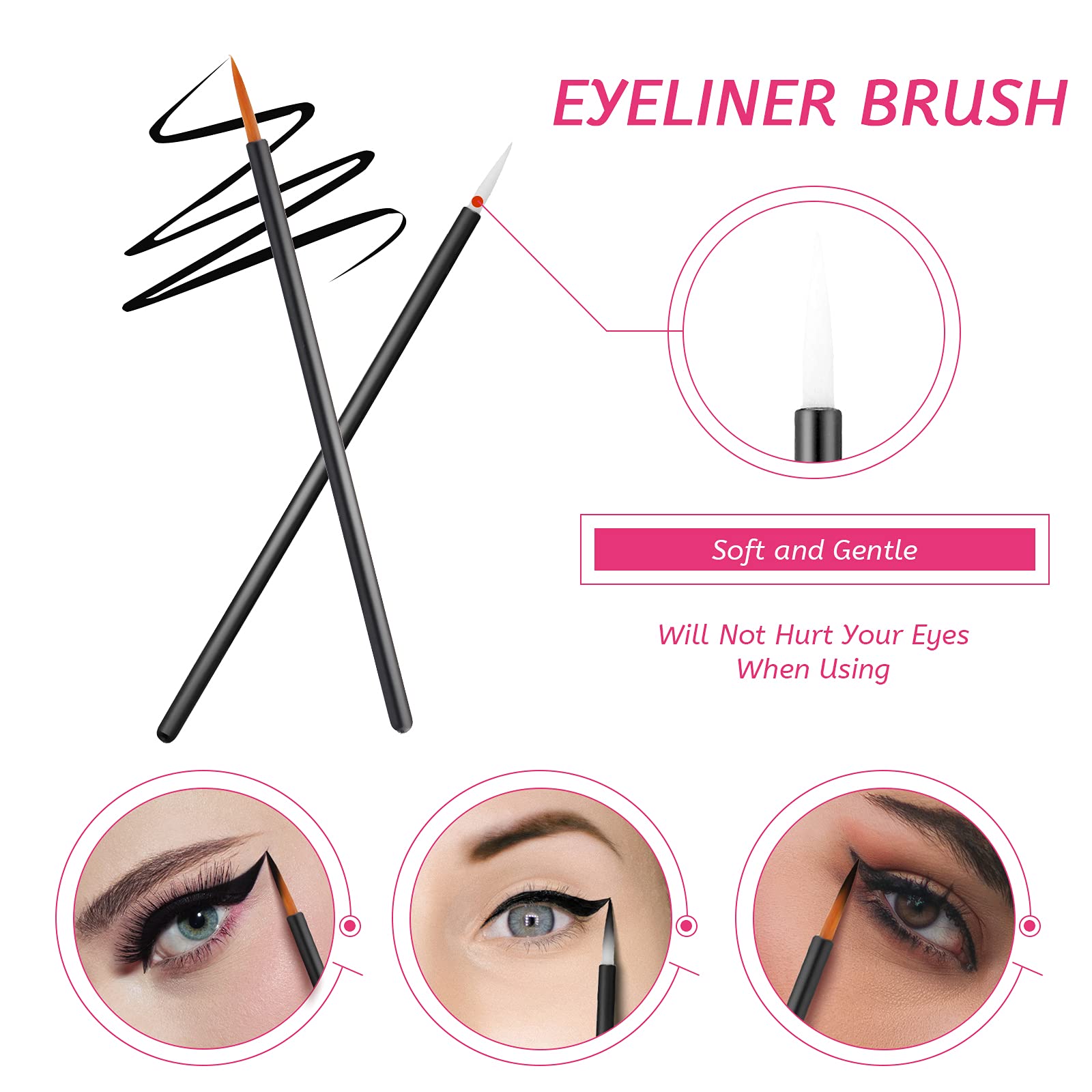 260-Piece Disposable Makeup Tools Kit - Eyeliner Brushes, Mascara Wands, Lipstick Applicators, Hair Clips with Plastic Case & Waterproof Cape - Professional Stainless Steel Palette & Spatula - Perfect for Salon, Spa, Makeup Artists & Home Beauty Care