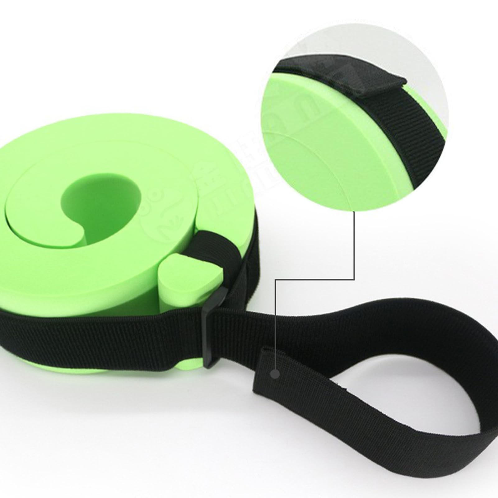 Premium Foam Swim Cuffs Set of 2 - Water Aerobics Float Rings for Swimming & Fitness Training - Adjustable Ankle & Arm Bands for Pool Exercises, Aqua Therapy & Water Workouts (Green) - Ideal for Water Aerobics Classes, Swim Training & Rehabilitation Exercises