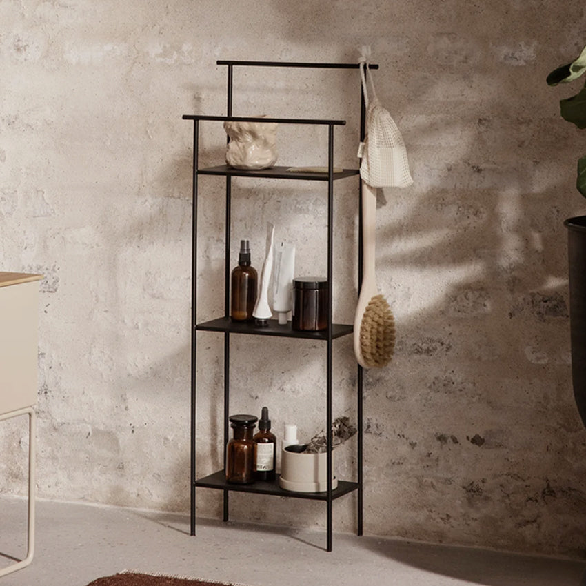 ferm LIVING Dora Shelving Unit - Modern Wooden Bookshelf for Home & Office Storage - Perfect for Living Room, Bedroom, or Workspace Organization