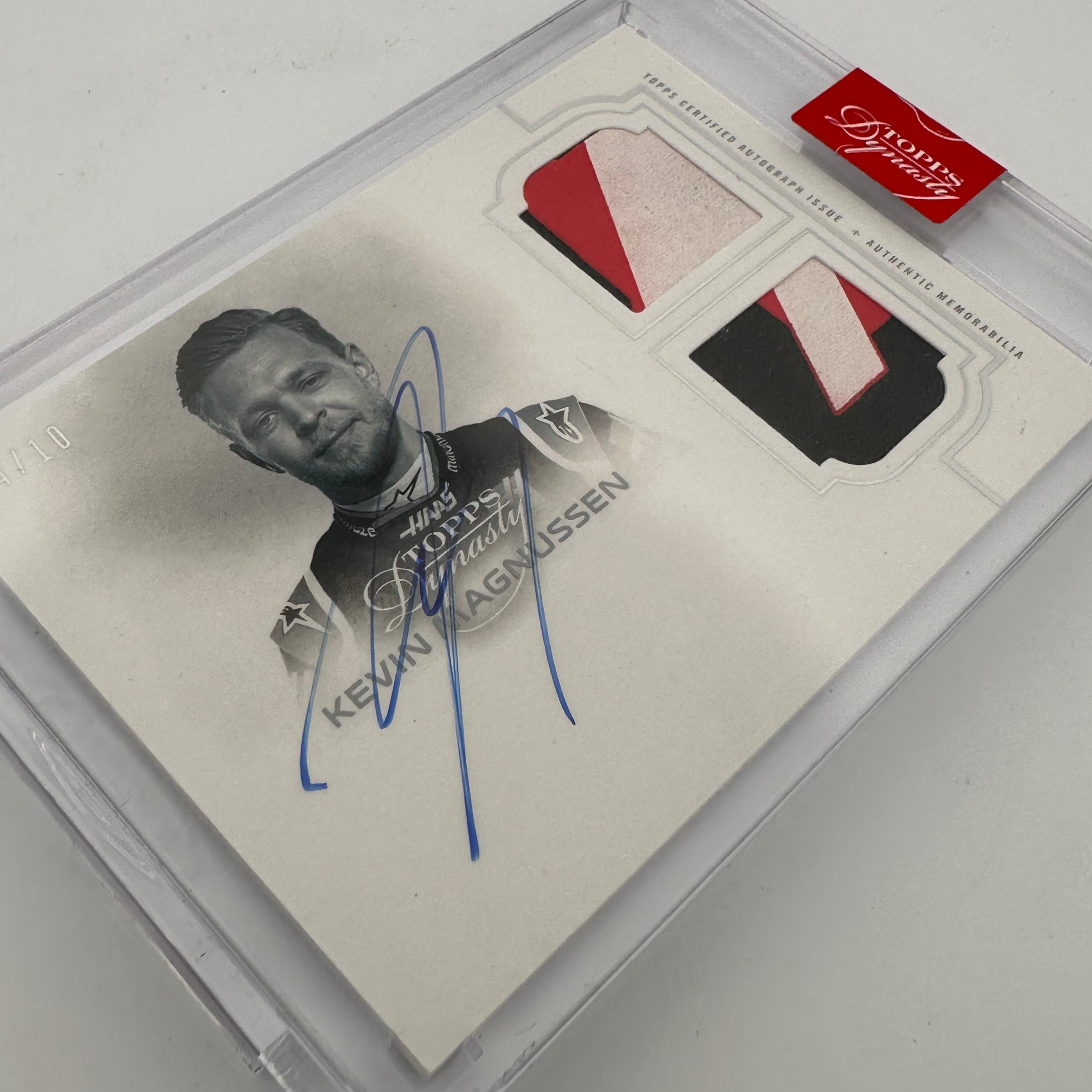 2020 Topps Dynasty F1 Kevin Magnussen #SDA KM Single Driver Dual Relic Autograph Card - Perfect for F1 Collectors, Racing Memorabilia Displays, and Sports Card Investments