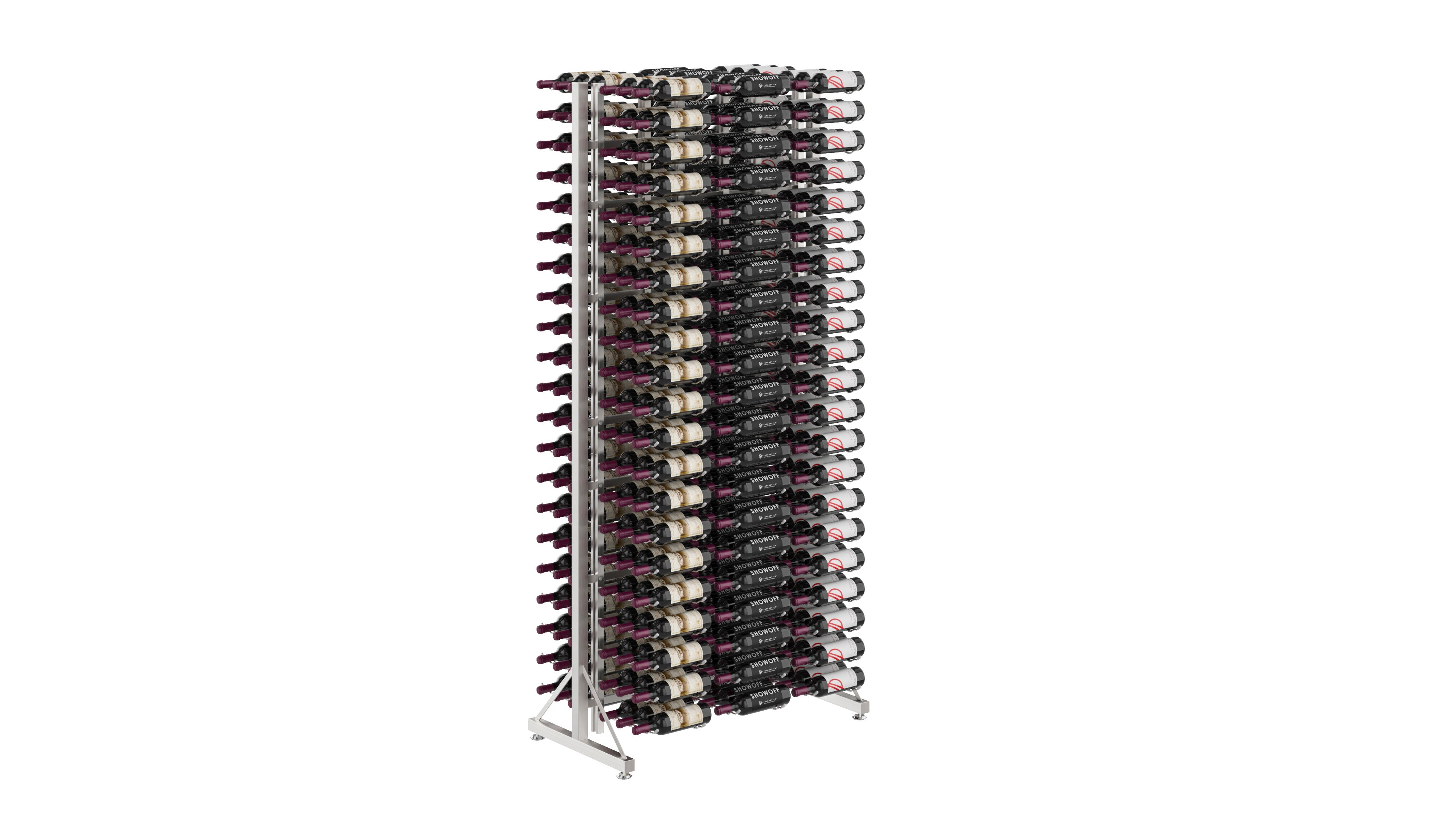 Freestanding Retail Display Stand for 378 Bottles - Perfect for Wine, Beer & Liquor Store Organization & Promotion