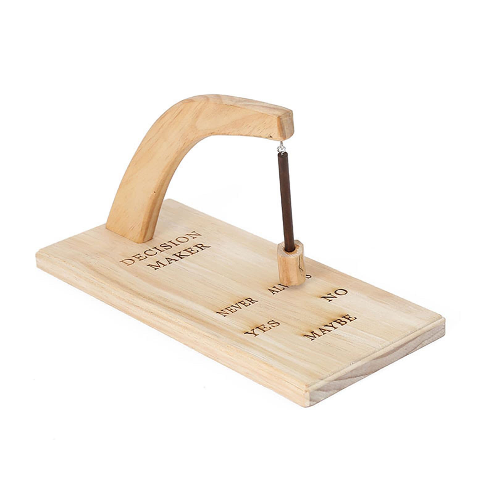 Creative Magnetic Decision Maker - Wooden Swing Pendulum Decision Desk Tabletop Game Toy for Fun Choices | Perfect for Office, Home, Party Games & Stress Relief