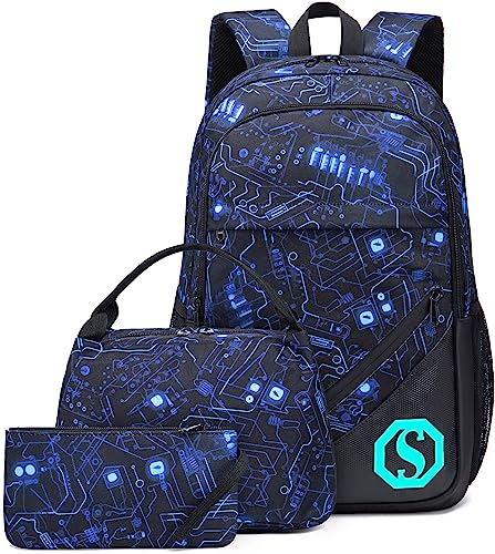 Circuit Board Blue