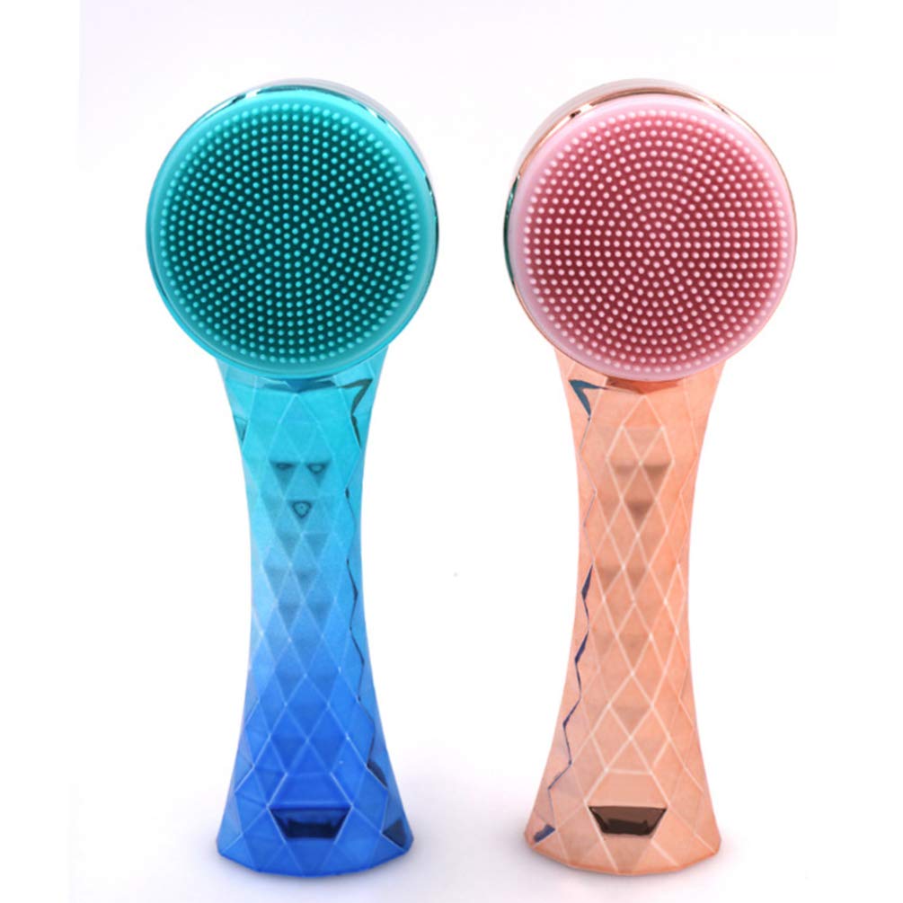 Professional Double-Sided Facial Brush - Pore Cleaner & Blackhead Remover Tool for Deep Exfoliation & Skin Massage | 3D Face Scrubber for Spa & Home Skincare Routine