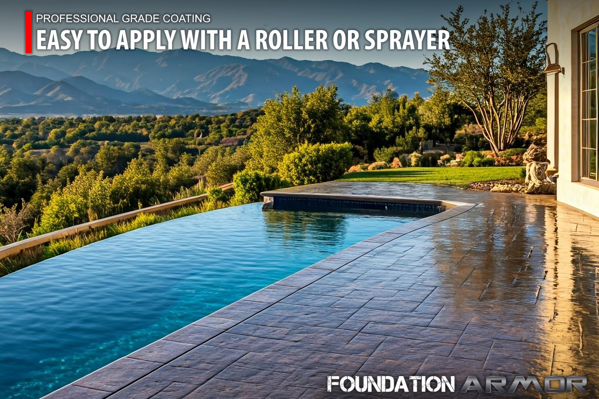 WB25 Water-Based High Gloss Acrylic Concrete & Paver Sealer - 16 oz Sample | Protects Driveways, Patios & Walkways | UV & Weather Resistant