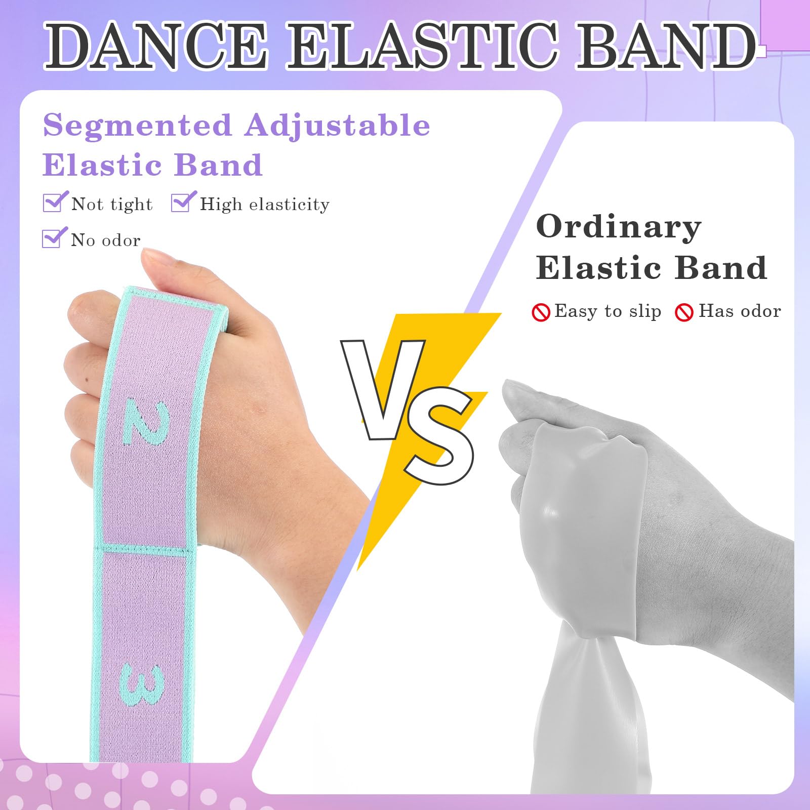 Kids Elastic Stretch Strap - 8-Loop Adjustable Resistance Band for Gymnastics, Ballet, Dance, Yoga & Pilates Training | Perfect for Children's Stretching Exercises & Flexibility Development