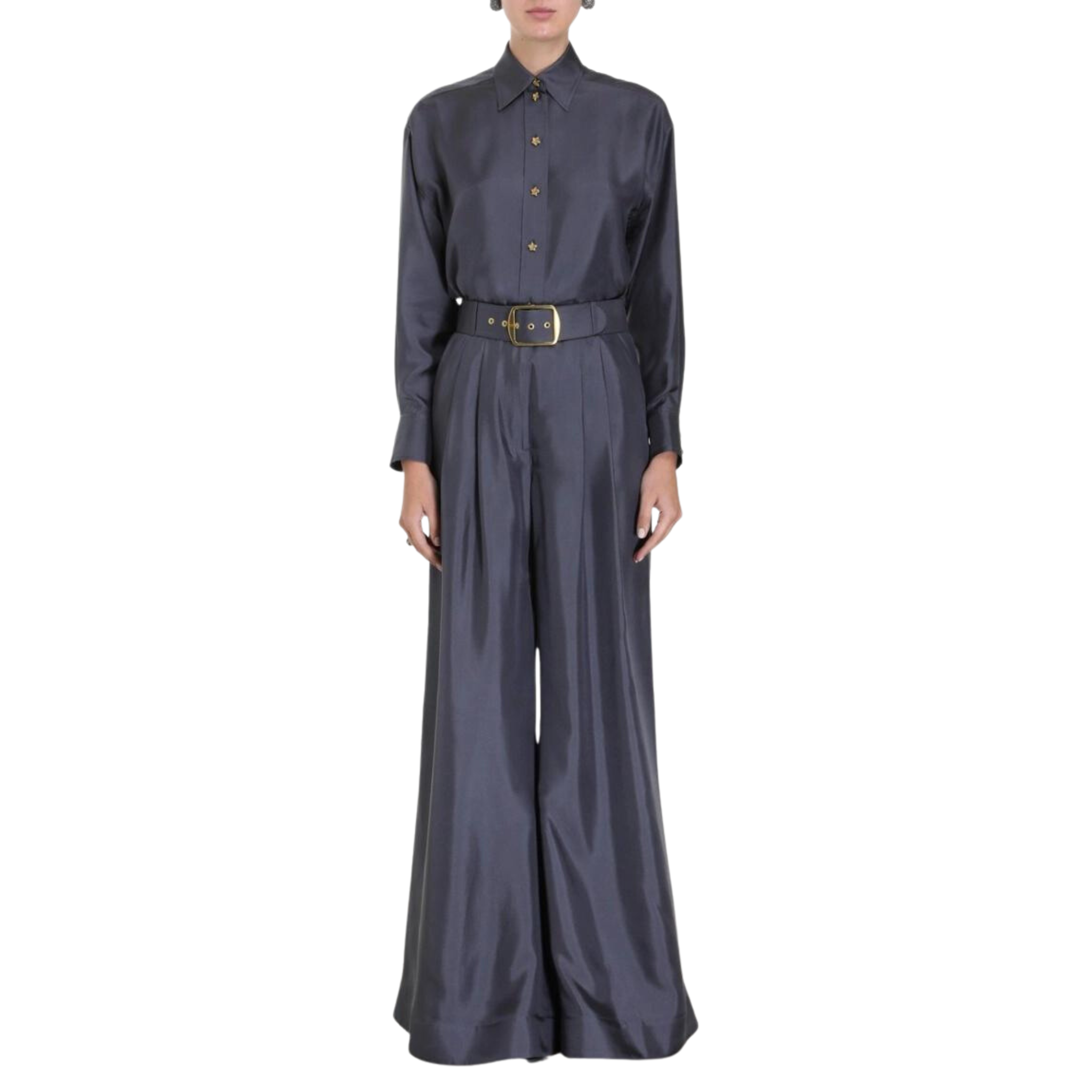 Stylish Lyrical Pleated Pants for Women - High Waist Flowy Trousers for Office, Party & Casual Wear