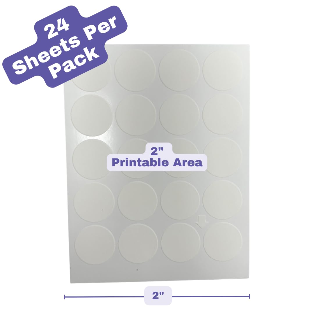 Premium Kopykake Frosting Sheets - 24 White Edible Icing Paper Sheets (1 Pack) for Cake Decorating - 16 Sizes/Shapes Including 2
