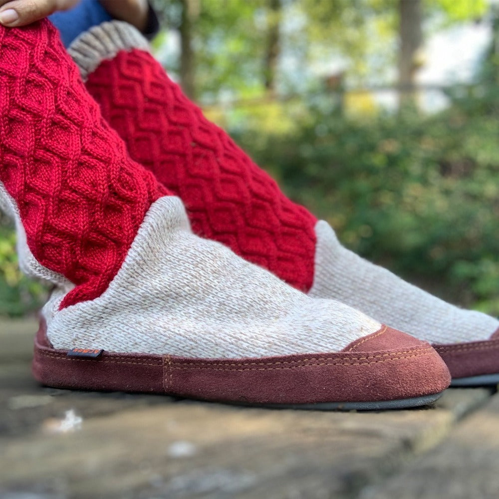 Women's Cozy Slouch Boot Slippers with Non-Slip Indoor/Outdoor Sole - Warm House Shoes for Relaxing at Home, Running Errands & Winter Comfort