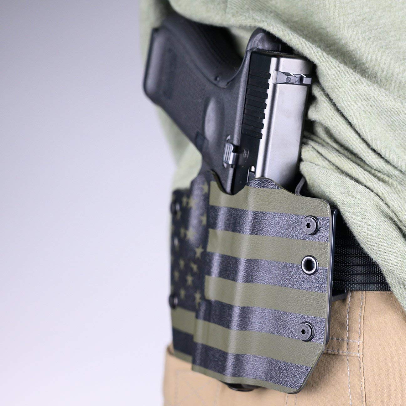 Duct Tape OWB Holster for Colt Mustang - Left Hand Draw | Concealed Carry & Outdoor Shooting Accessory