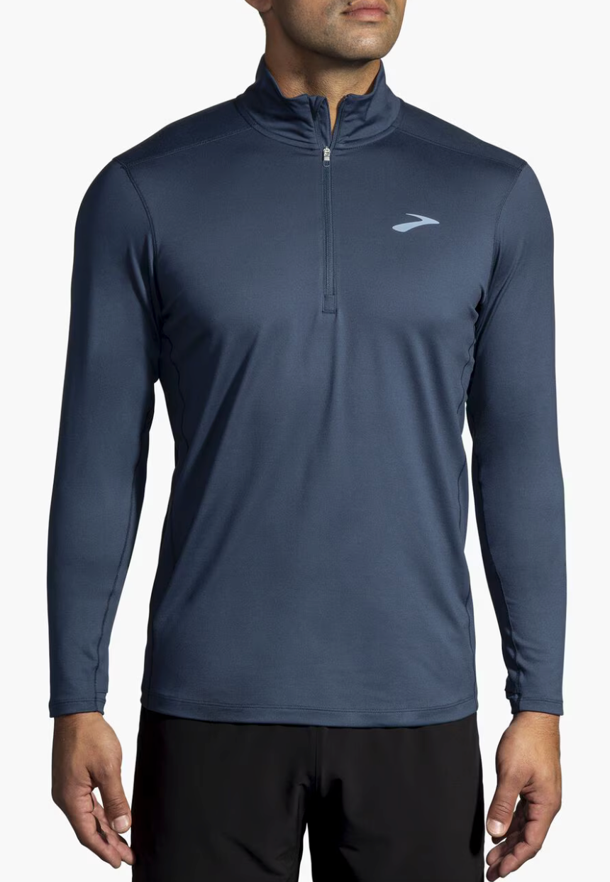 Brooks Men's Dash 1/2 Zip 2.0 Running Jacket - Lightweight Breathable Performance Top for Jogging, Training & Outdoor Activities