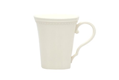 Premium 14oz Red Vanilla White Classic Coffee Mugs Set of 4 - Durable Ceramic Cups for Hot & Cold Drinks - Perfect for Home, Office, Cafe, and Gift Giving