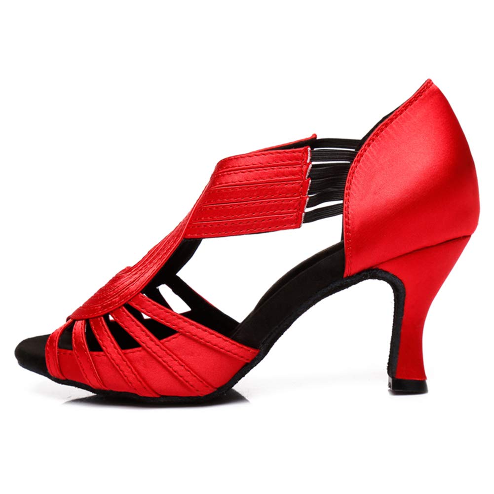 AOQUNFS Women's Rhinestone Latin Salsa Ballroom Dance Shoes - Professional Performance Dance Shoes for Women | Perfect for Salsa, Bachata, Tango & Ballroom Dancing