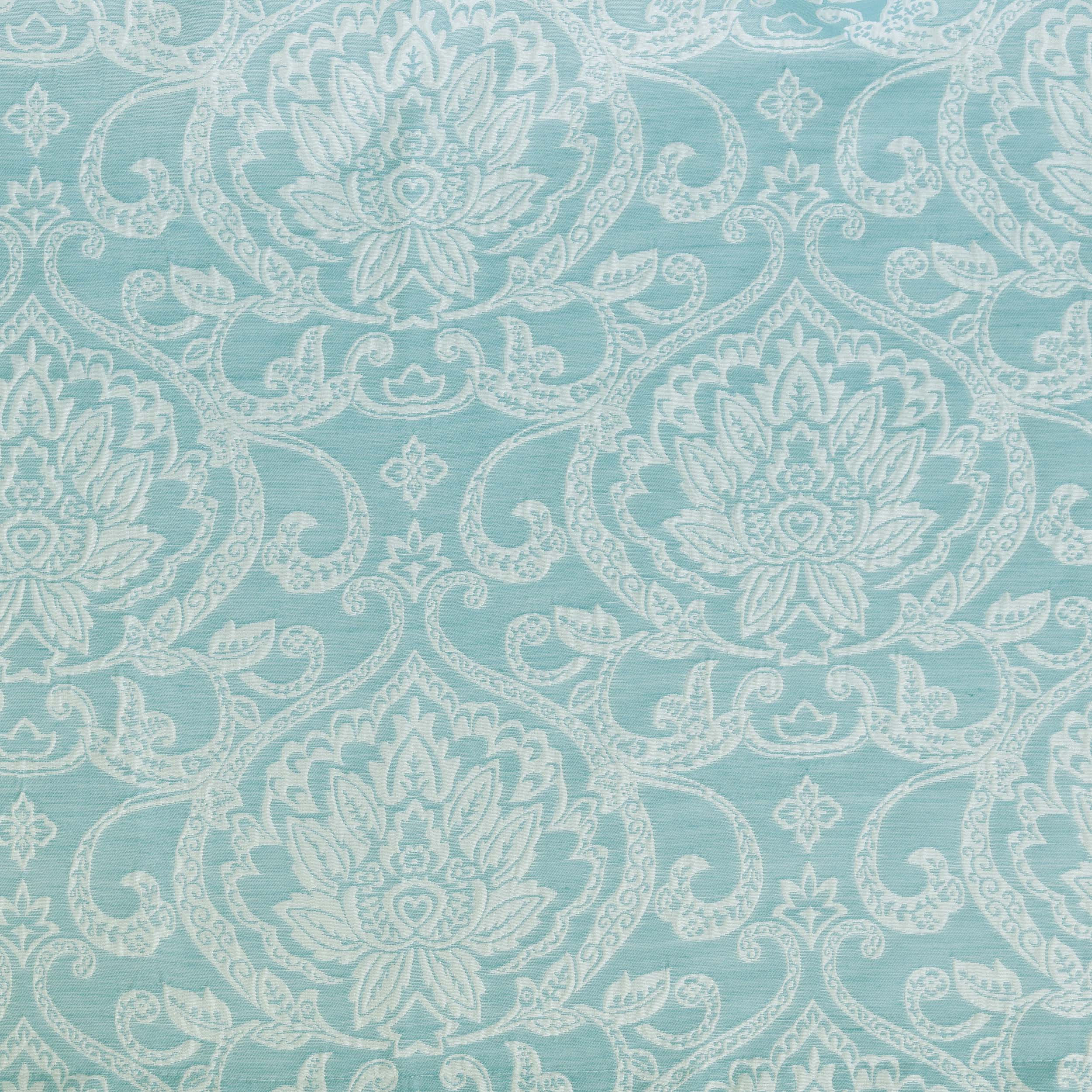 Lotus Jacquard Floral Damask Curtain Set - Elegant Window Treatments for Living Room, Bedroom & Dining Room - Blackout Curtains with Luxury Floral Pattern - Perfect for Home Decor & Light Control