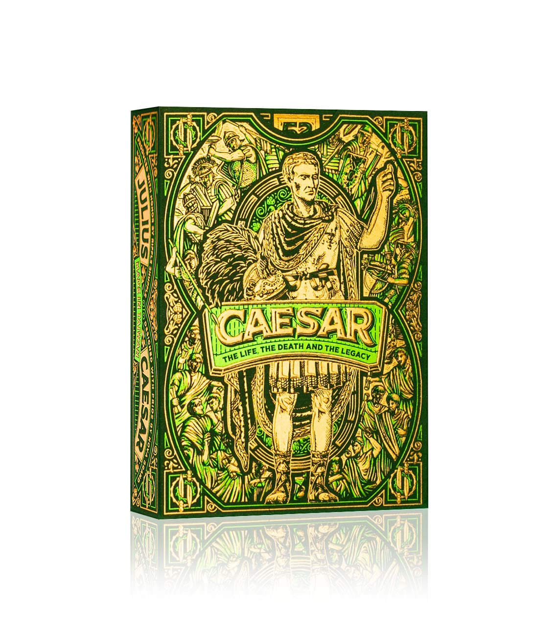 Premium Caesar Playing Cards - Green Edition | Classic Poker & Card Games | Perfect for Casino Nights, Magic Tricks & Family Game Nights