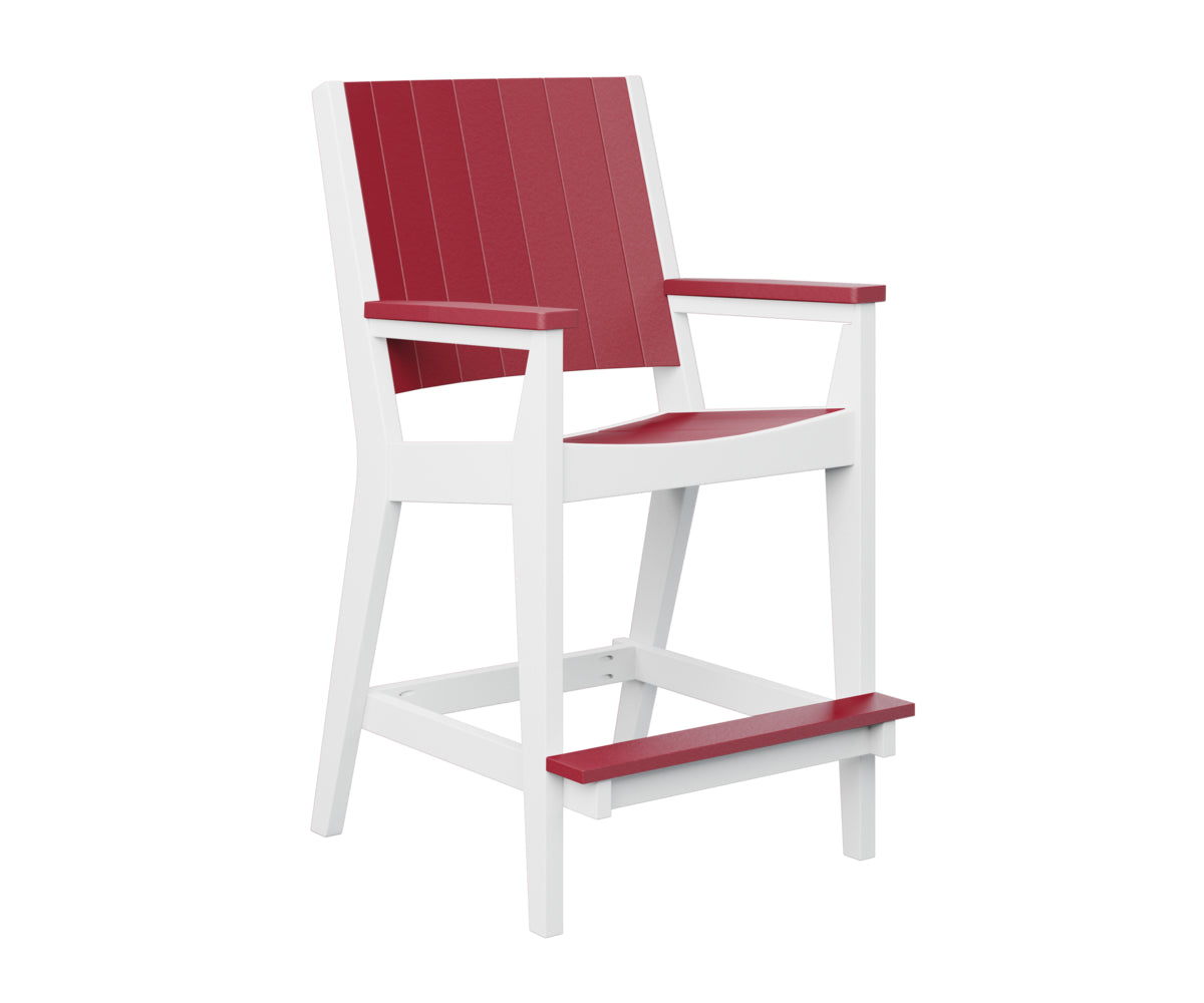 Scarlet Red on White