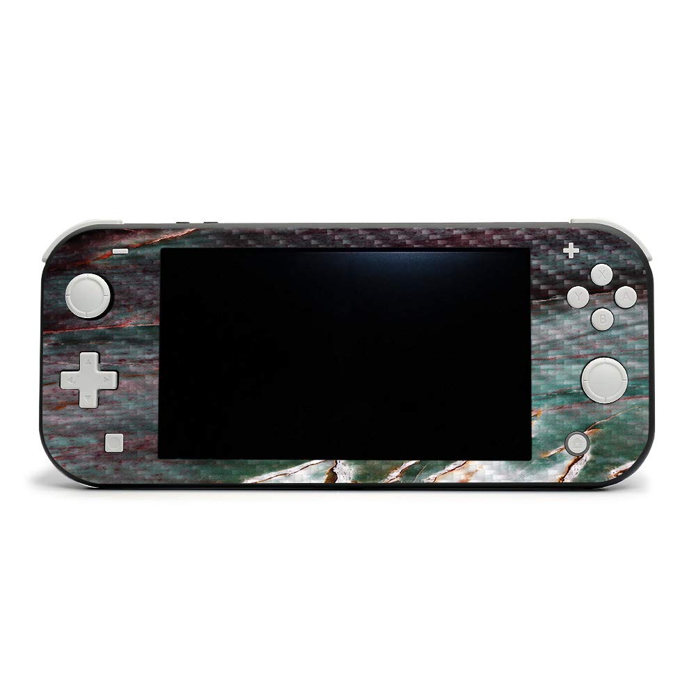 Premium Carbon Fiber Skin for Nintendo Switch Lite - Grunge Marble Design | Protective & Durable Textured Cover | Easy to Apply, Remove & Change Styles | Made in USA | Perfect for Gaming Protection & Style Enhancement