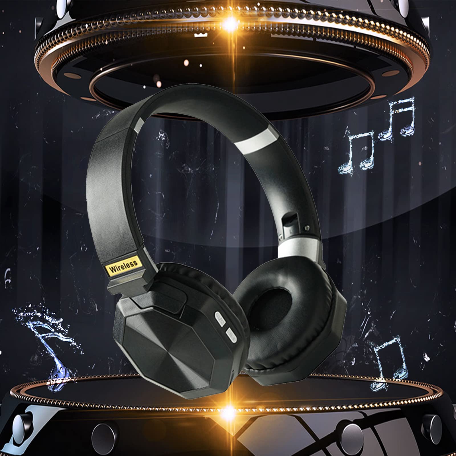 Premium Wireless Bluetooth Over-Ear Headphones with Hi-Fi Stereo, Foldable Design & Active Noise Cancelling | Built-in Mic, Deep Bass & 4D Surround Sound | Perfect for Travel, Workouts & Home Entertainment