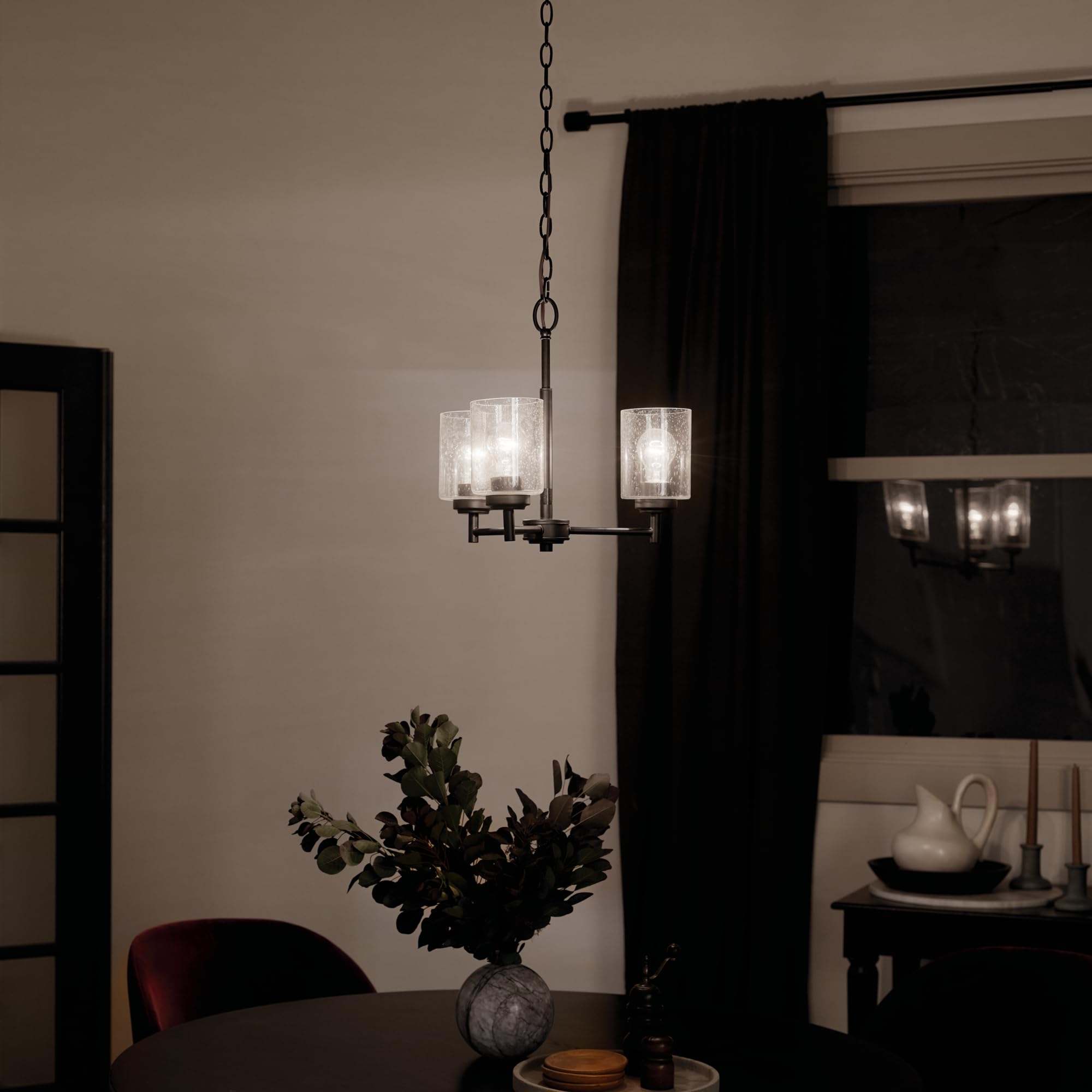 Kichler Winslow 3-Light Black Chandelier - 18