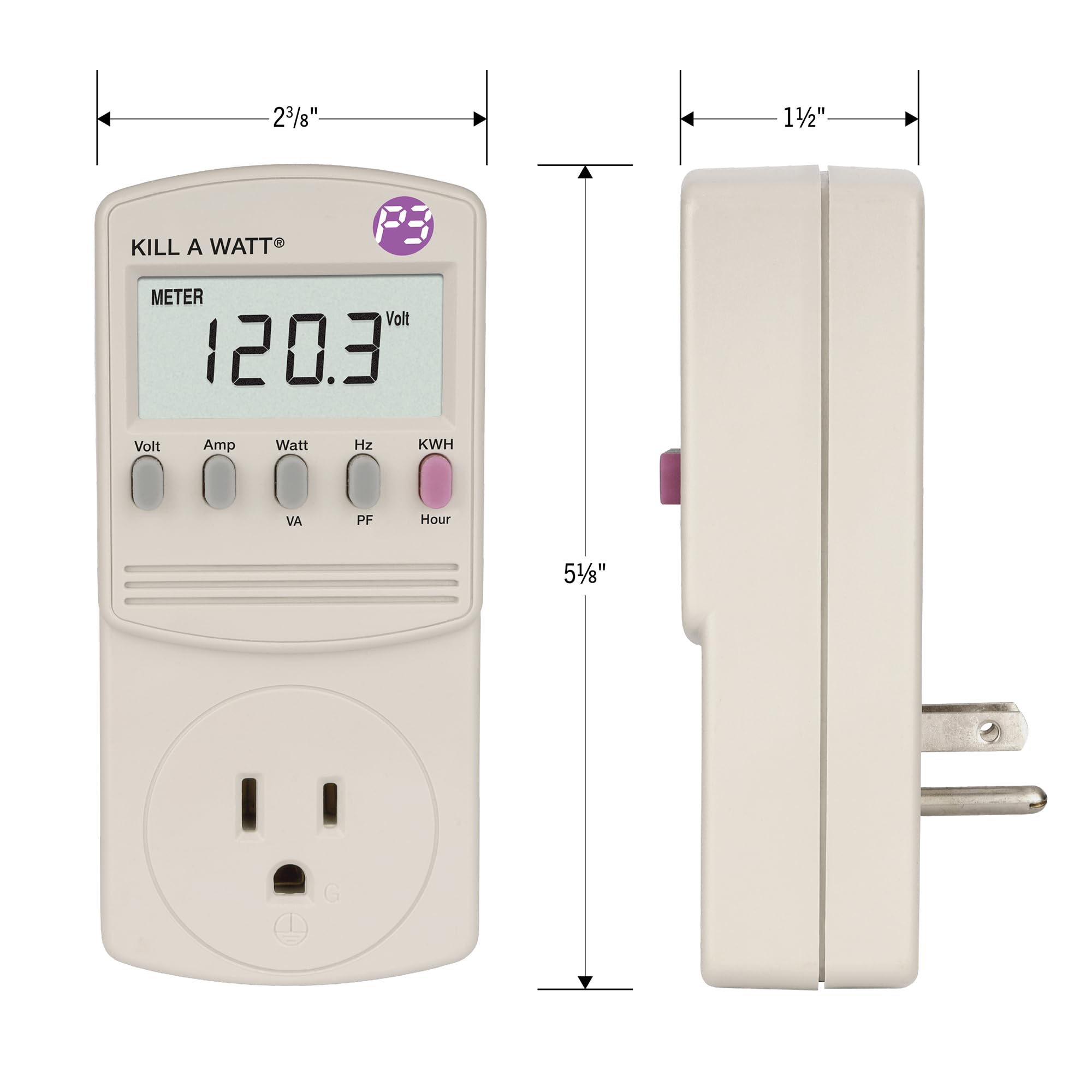 P3 International Kill-A-Watt Electricity Usage Monitor - Track Home Energy Consumption for Appliances & Electronics | Save on Electric Bills