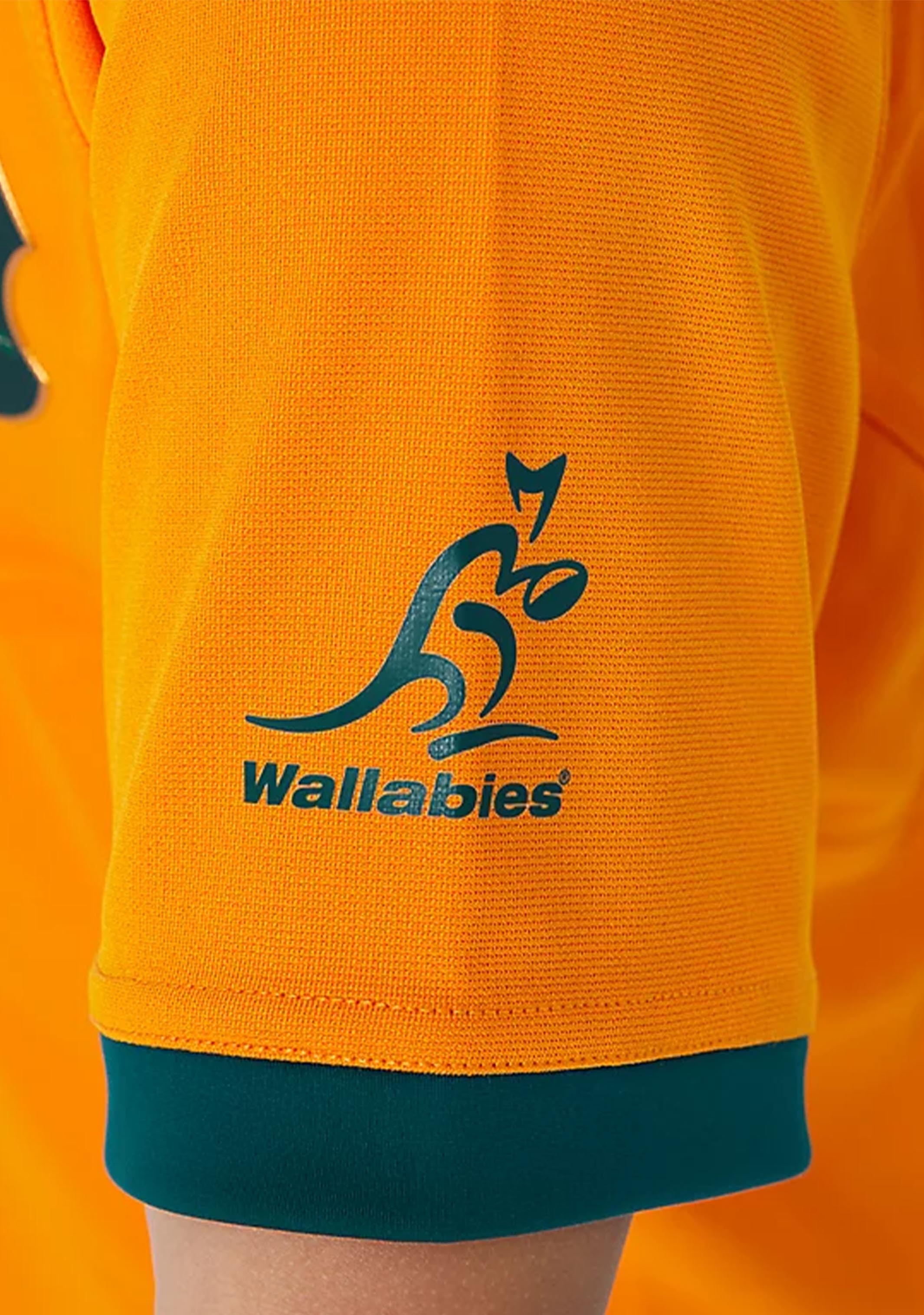 ASICS Kids Wallabies RWC23 Replica Home Jersey - Youth Rugby Shirt 2114A308-750 | Official Team Jersey for Young Rugby Fans & Match Day Outfits