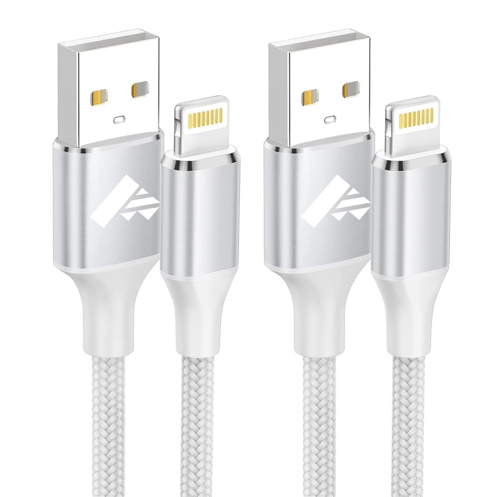 2-Pack 3M/10FT MFi Certified Lightning Cable - Braided iPhone Charger Fast Charging Cord for iPhone 14/13/12/11 Pro Max/XS/XR/X/8/7/6/5 & iPad - Durable USB Cable for Home, Office, Car & Travel
