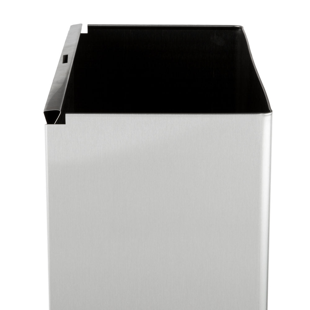 Bobrick B367 60 ClassicSeries 12 Gallon Recessed Waste Receptacle - Satin Finish Trash Can for Office, Restroom & Commercial Use