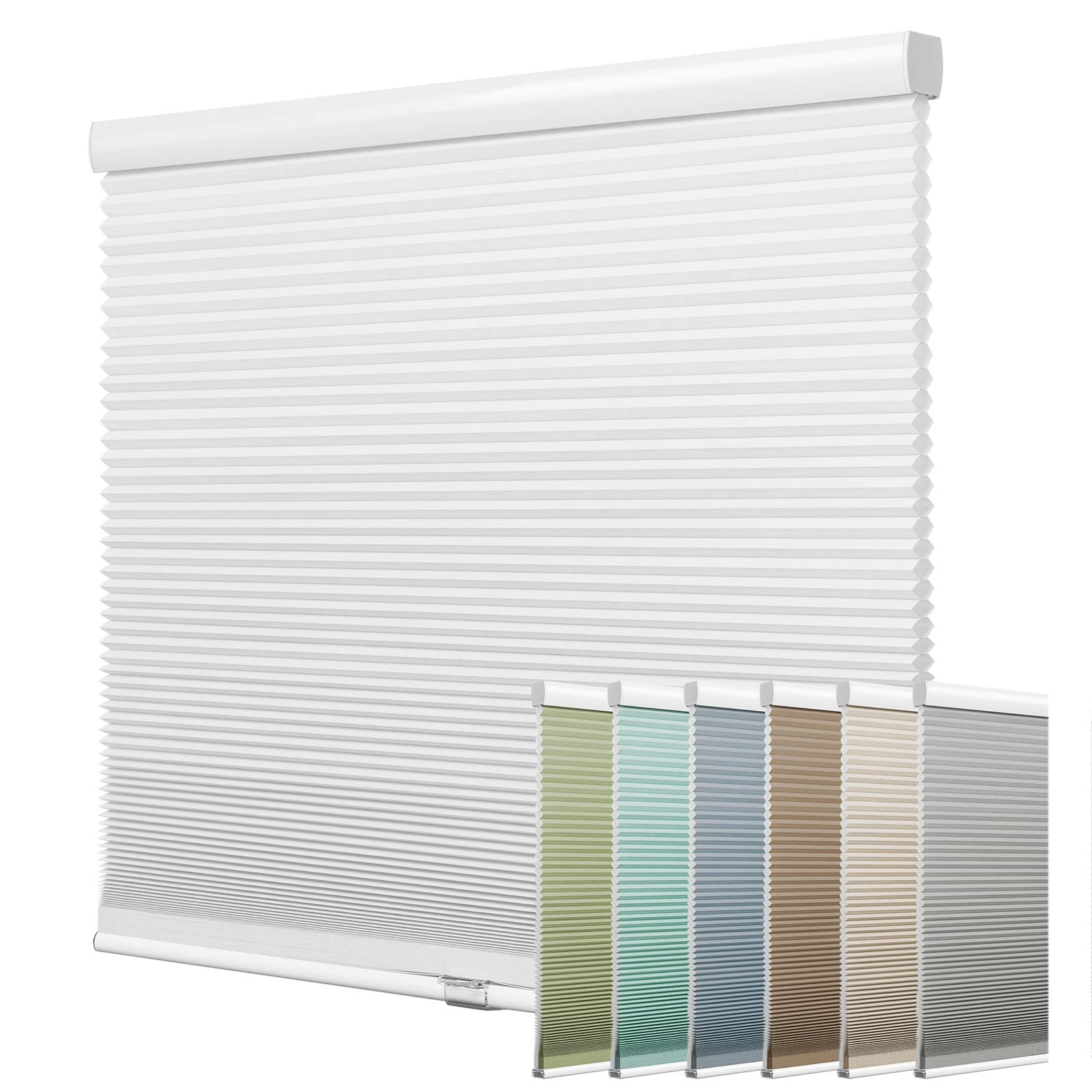 Keego Cordless Honeycomb Blinds - Light Filtering Cellular Shades for Windows, Custom Size 30