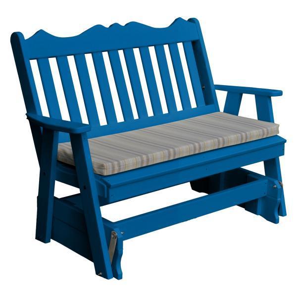 A & L Furniture Poly Royal English Glider - Premium Comfort Gliding Chair for Nursery, Living Room & Relaxation - Soft Cushioned Rocking Chair with Smooth Motion - Perfect for Breastfeeding, Reading & Lounging
