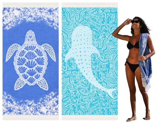 2 Pack Blue Turtle Blue Whale