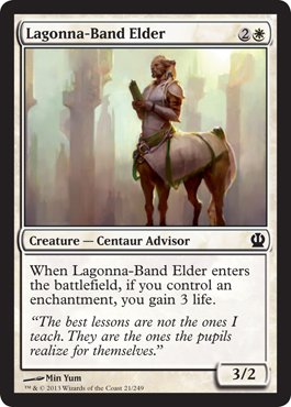 Magic The Gathering - Lagonna-Band Elder (21/249) - Theros MTG Card - Rare Creature for Deck Building & Strategy Games | Collectible Trading Card for Players & Fans