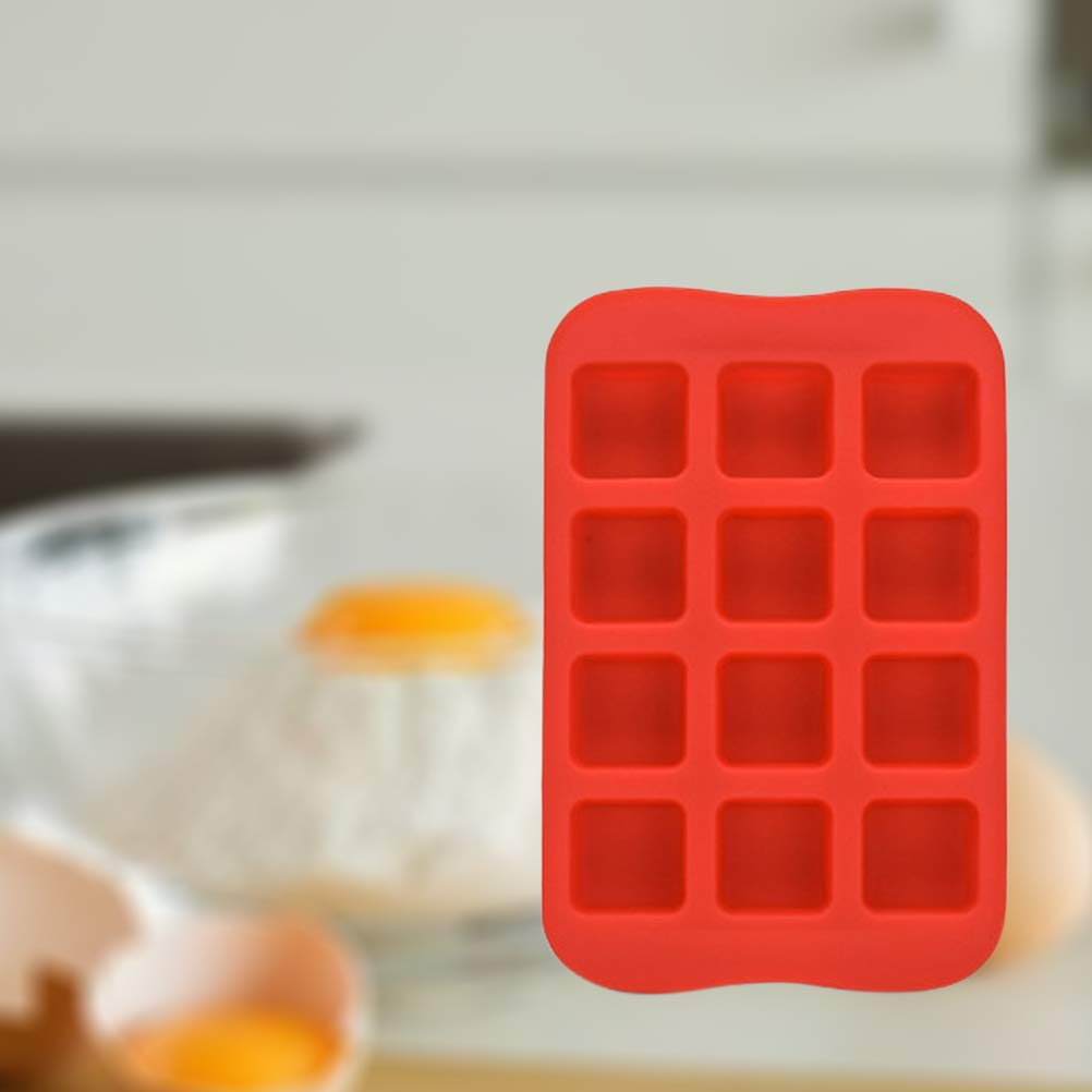 12-Piece Silicone Chocolate & Ice Cube Mold Set - Reusable Ice Making Tray for Cocktails, Coffee, Baking & Party Decorations
