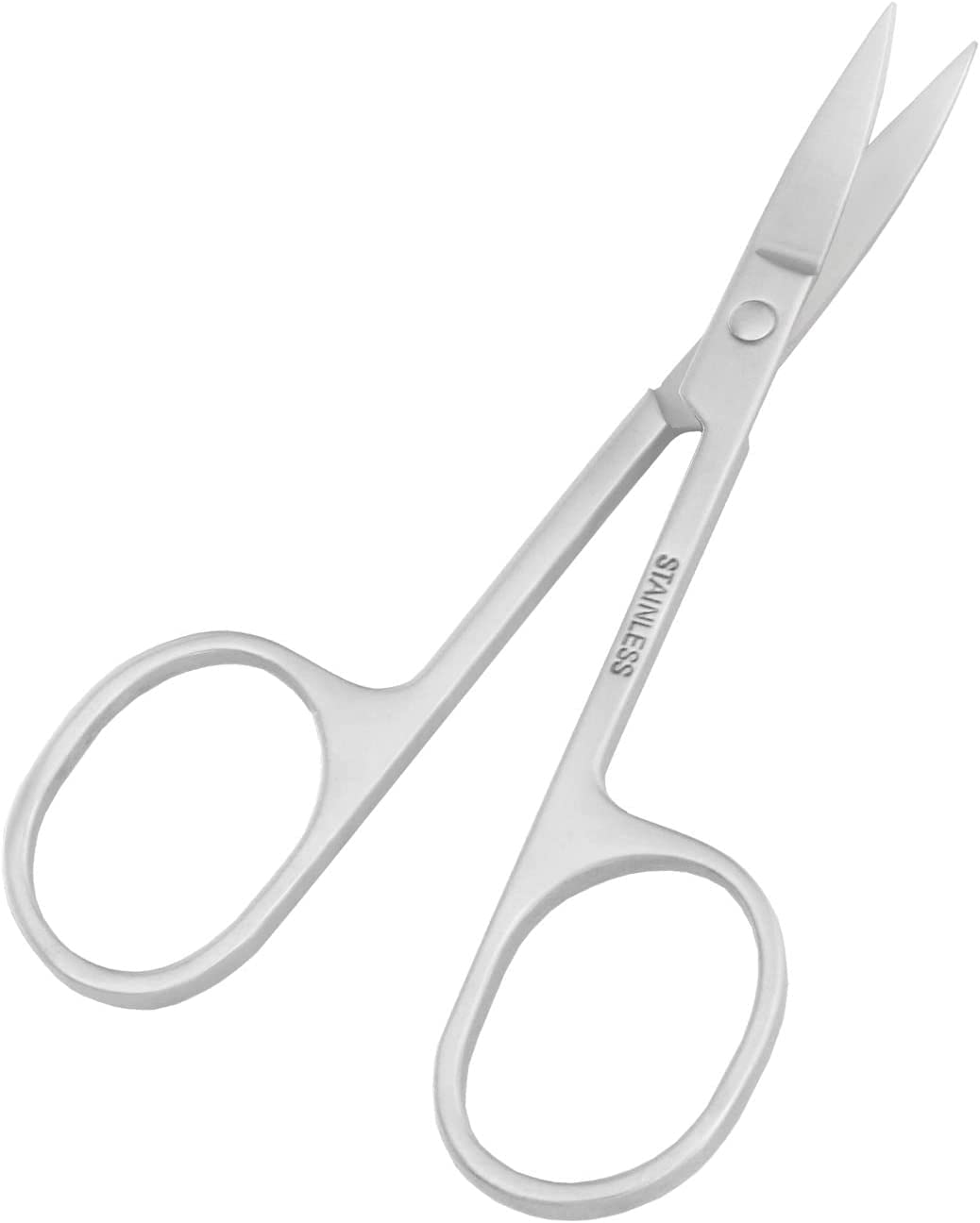 Professional Nose Hair & Eyebrow Scissors Set - Stainless Steel Facial Hair Trimmer with Straight & Rounded Tips for Ear Hair, Mustache, Beard Grooming - Includes Nail File - Perfect for Men's Grooming Kit & Travel Essentials