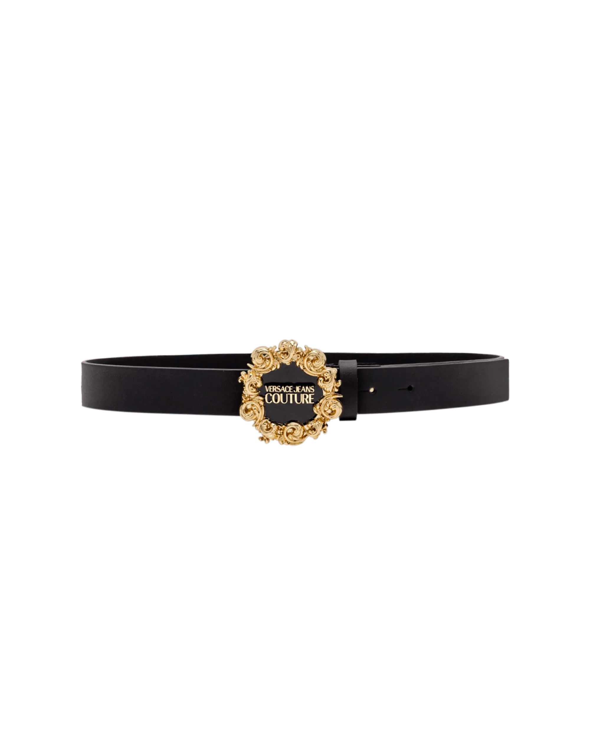 Baroque Logo Leather Belt for Men - Stylish Designer Belt for Jeans, Pants & Formal Wear | Premium Genuine Leather Fashion Accessory